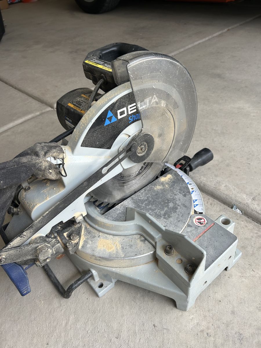 DELTA Shopmaster MS250 10" Compound Miter Saw 5200 RPM Woodworking Power Tool