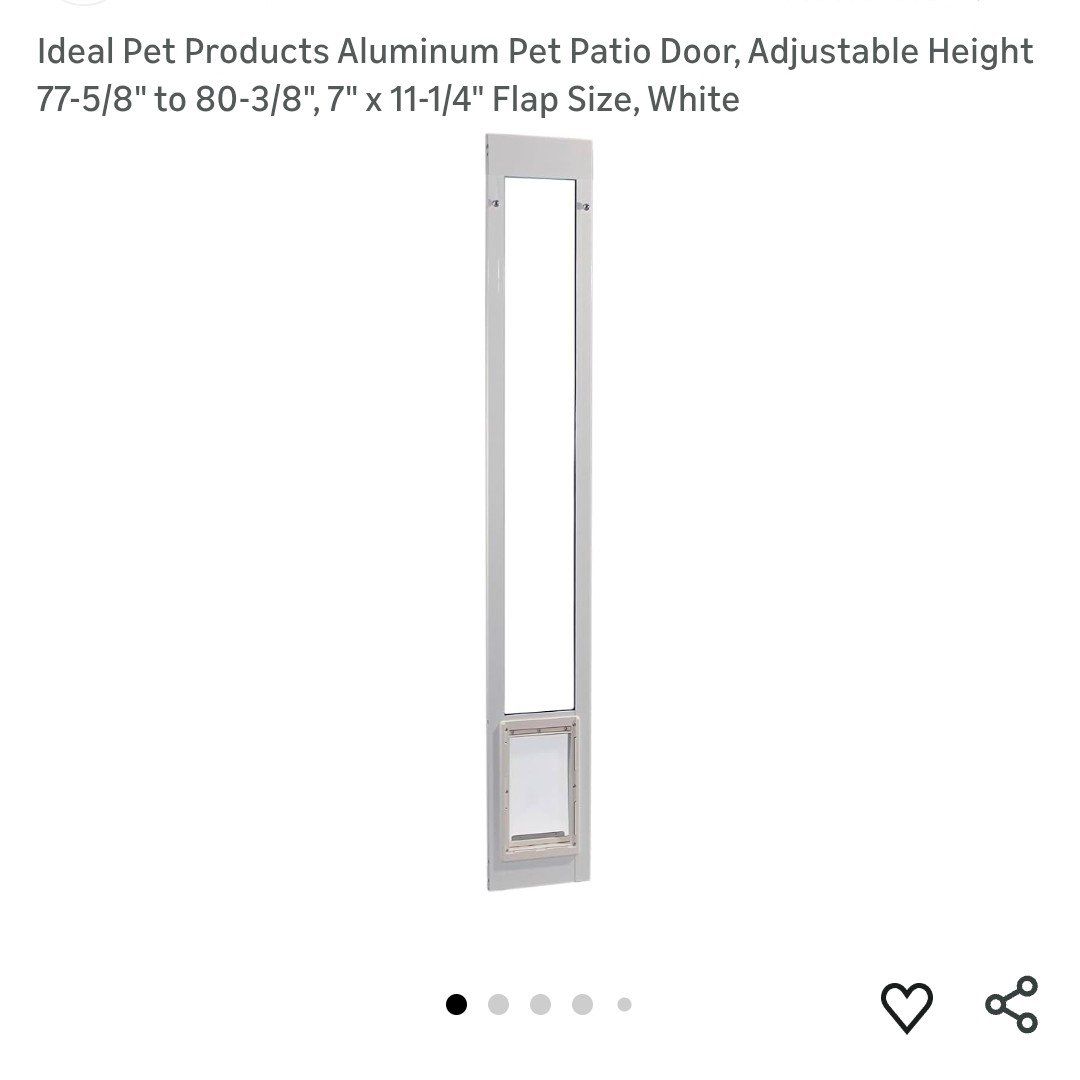 New in box aluminum medium pet door