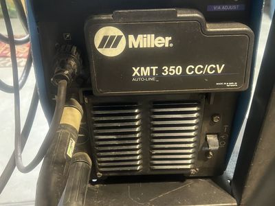 Miller XMT 350 w/22A Wire Feeder and Cart (Welder, Weld, Welding, Metal, Fabrication)