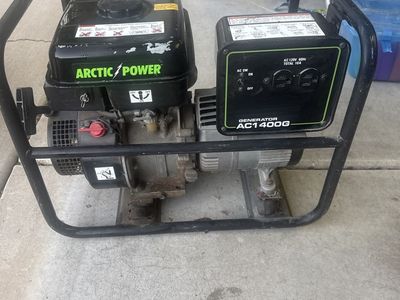 Arctic Power AC1400G Portable Generator - 120V 60Hz, 10A Total