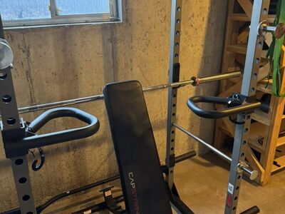 Fitness Reality Power Rack, Barbell, Bench