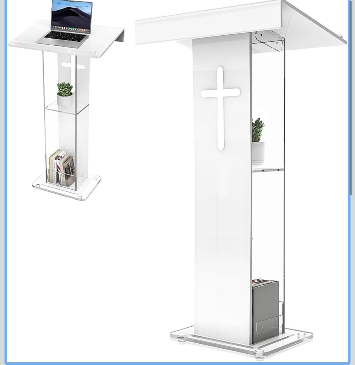 Easilywinlife acrylic podium lectern/pulpit
