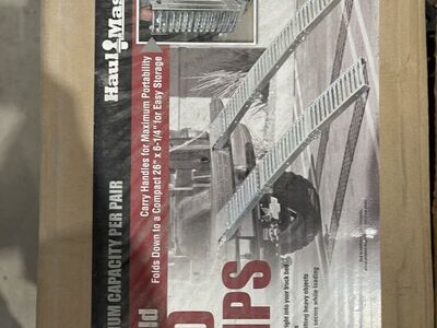 Hall master two trifold load ramps