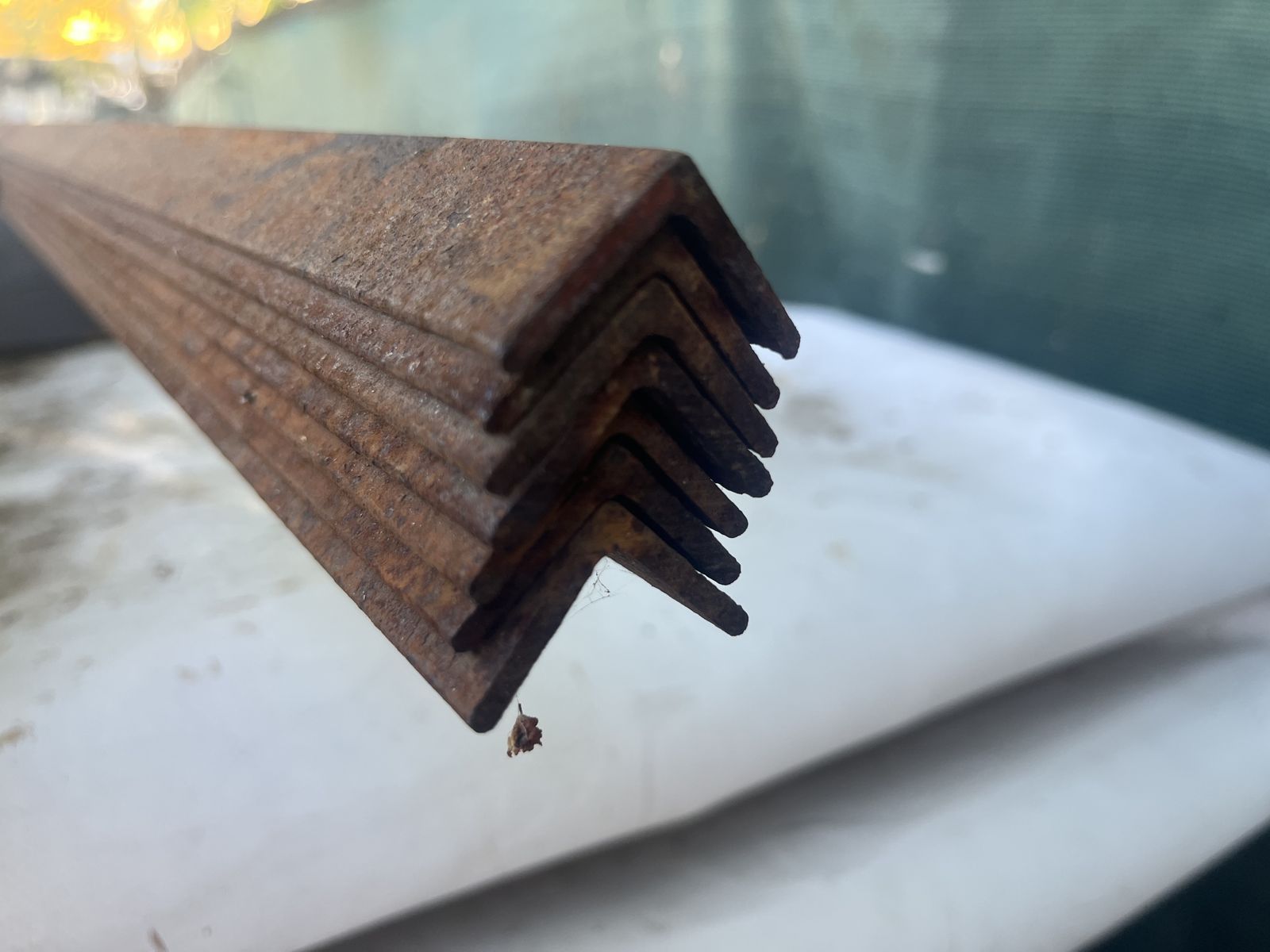 SAVE 50% - NEW Equal Leg Steel Angle - 1" & 1.5" - 3/16" Thick - 10' Long ONLY - Minor Surface Corrosion