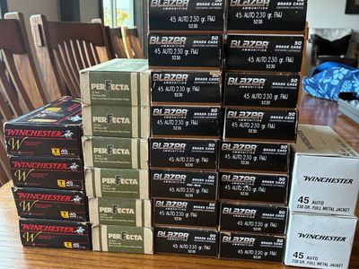 Ammo new 45 ACP 230 grain FMJ