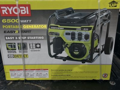 Ryobi 6,500 watt generator (brand new)