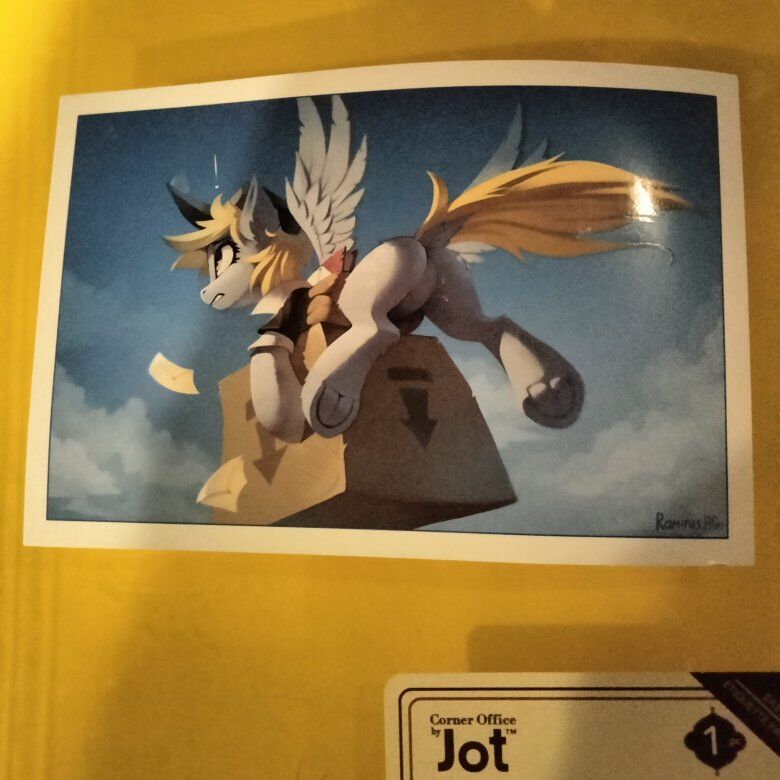 Mlp pegasus Derpy art card