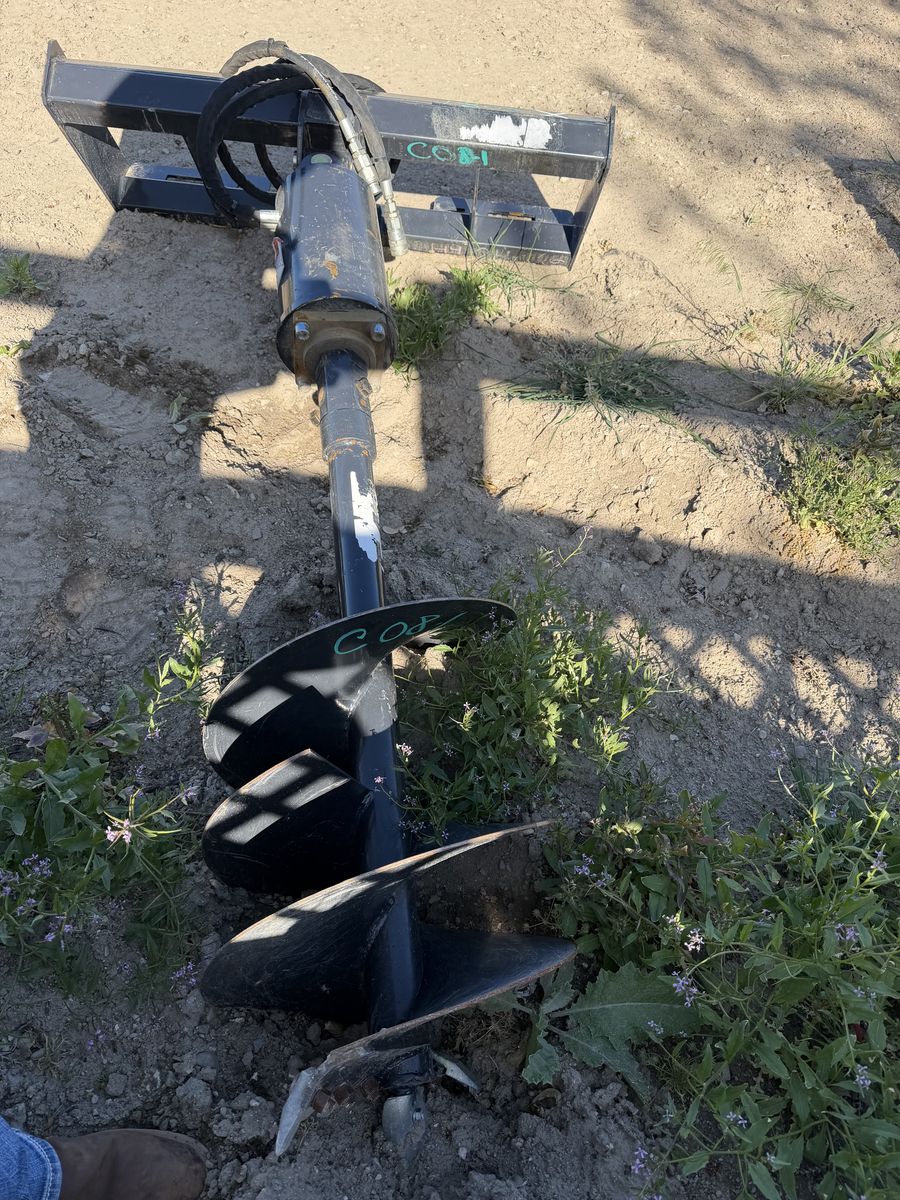 Brand new- skid steer post hole digger auger- never used