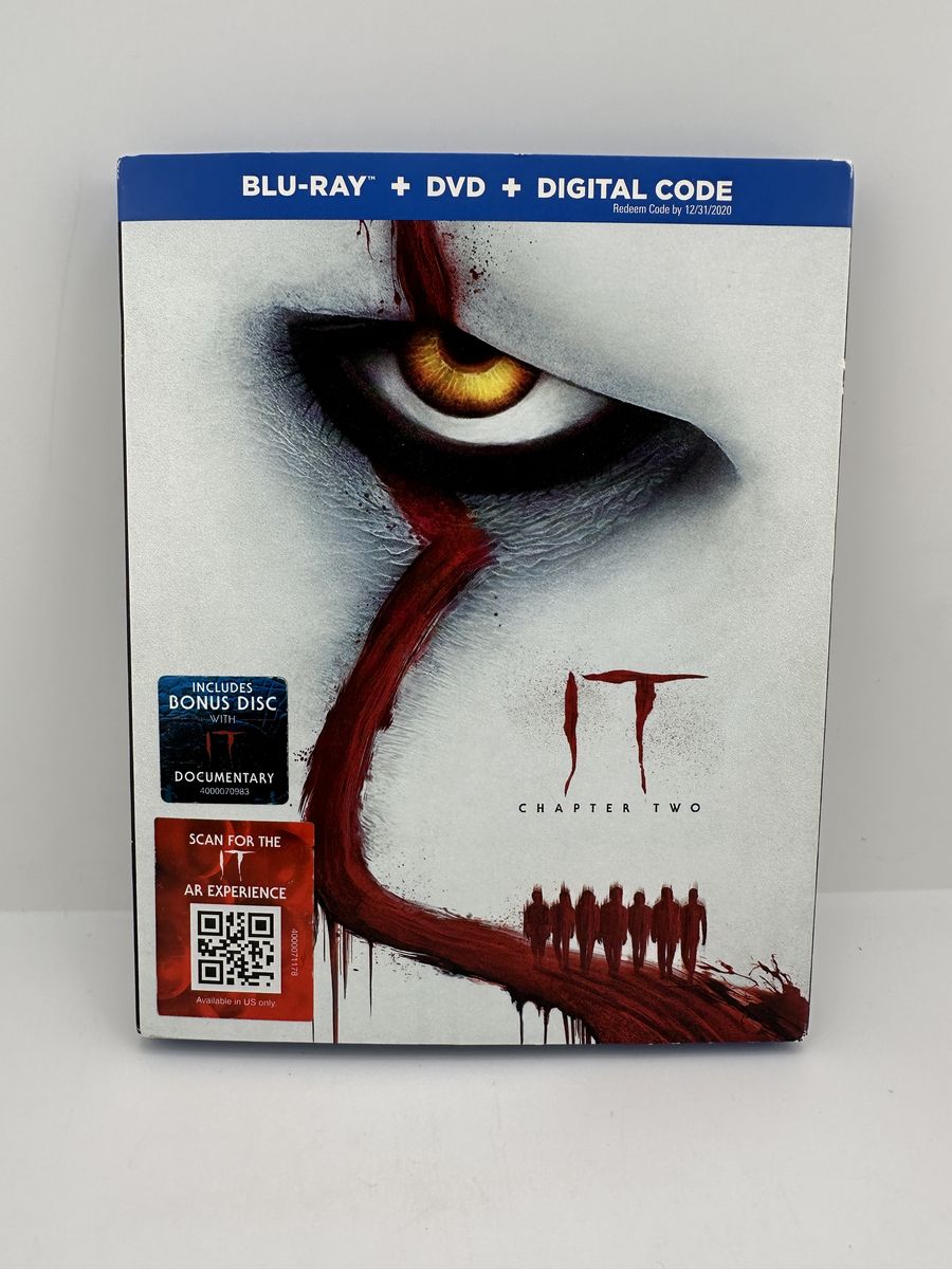 IT Chapter Two (2019) Blu-ray + DVD + Bonus Disc Slipcover Stephen King Horror