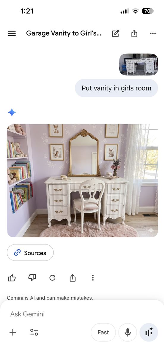 Girls vanity French Provincial