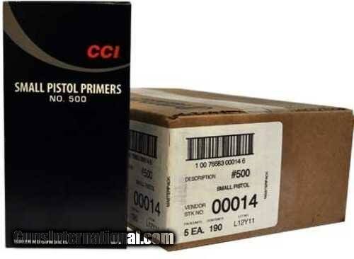 CCI #500 Small Pistol Primers Case of 5000 $220