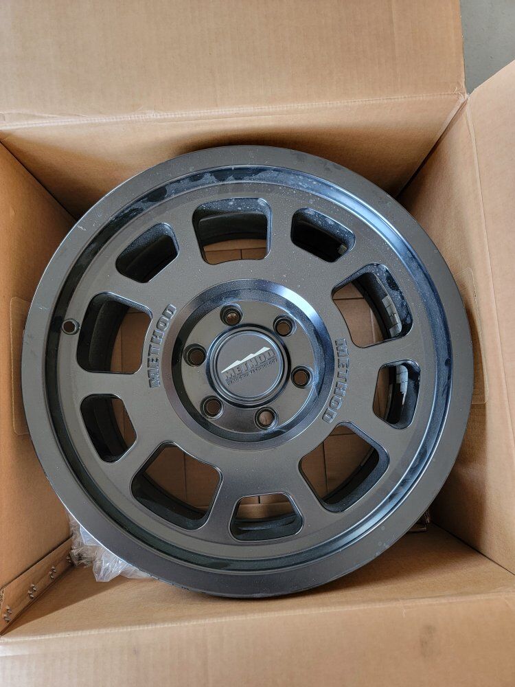 6 Method 705 Bead Grip Matte Black Wheels 6x135