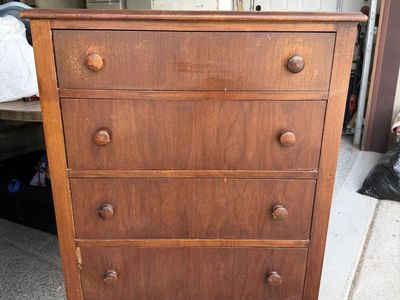 Antique wood dresser