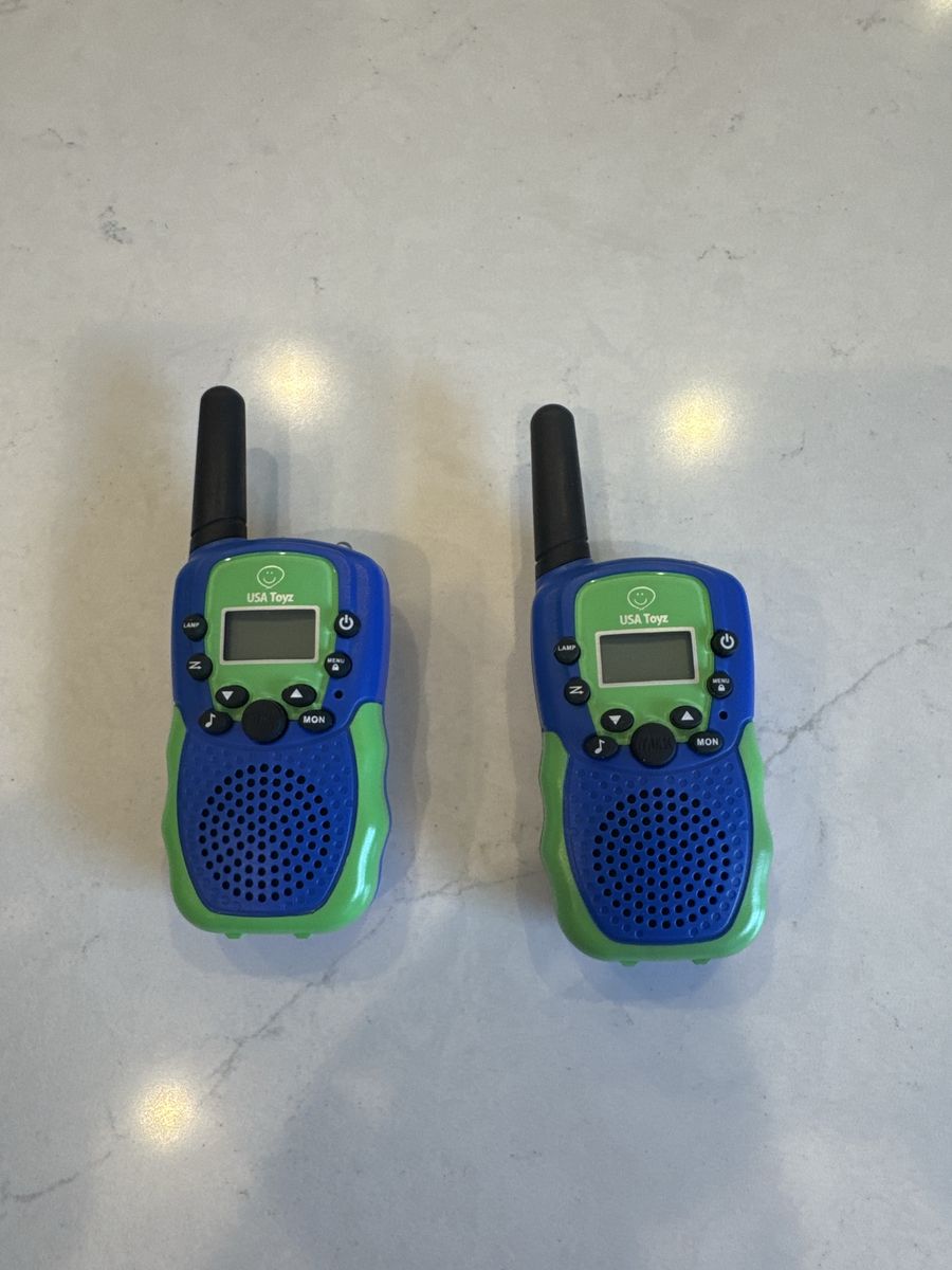 USA Toyz Kids Walkie Talkies - Blue/Green - 2-Pack Long Range Communication Toy