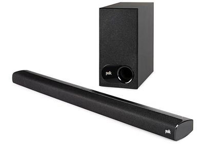 Polk Audio Signa S2 Ultra-Slim TV Sound Bar & Wireless Subwoofer System - Voice Adjust, 2.1 Channel