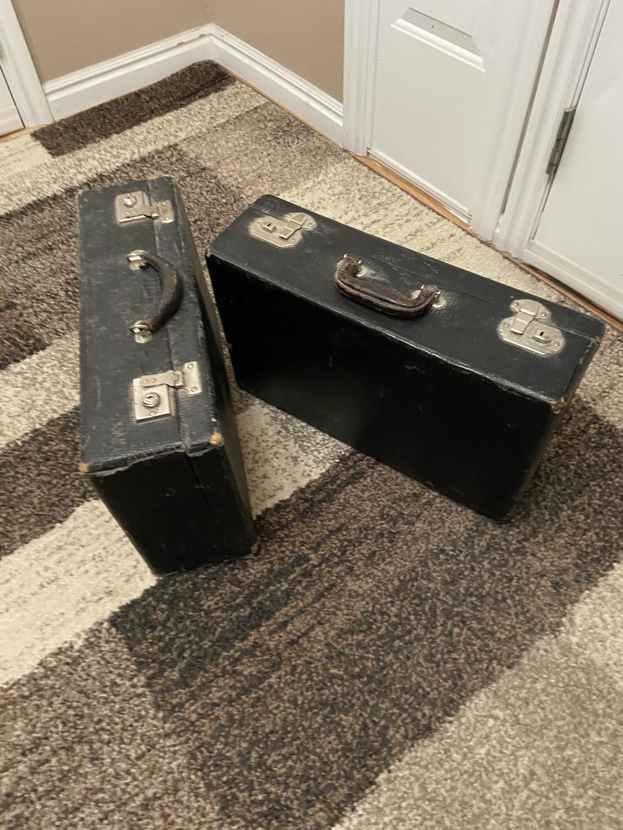 Old vintage suitcases