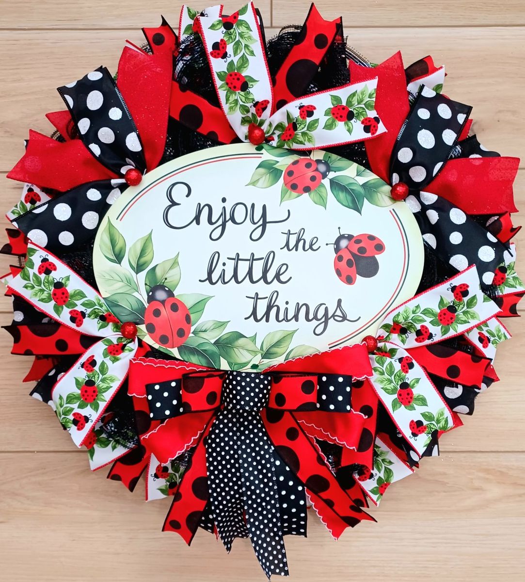 Spring Ladybug Wreath
