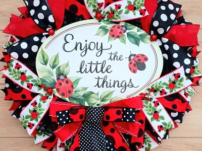 Spring Ladybug Wreath