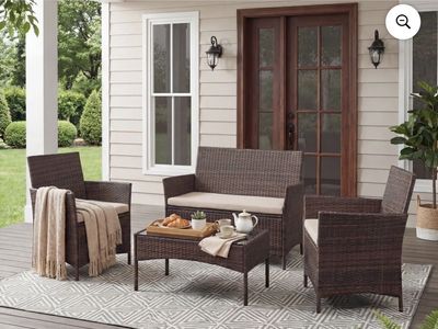 4PC Patio Conversation Set, new in box