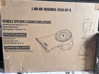 2018-2024 Jeep JL 10” Subwoofer