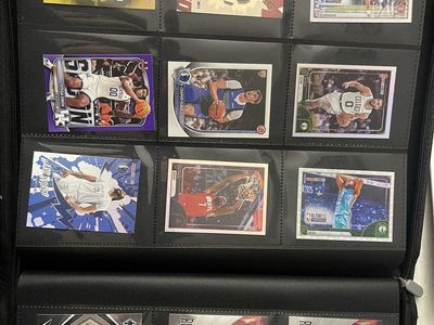 Panini Donruss Football & Basketball Trading Card Collection - Over 1000 Cards, Binder & Sleeves