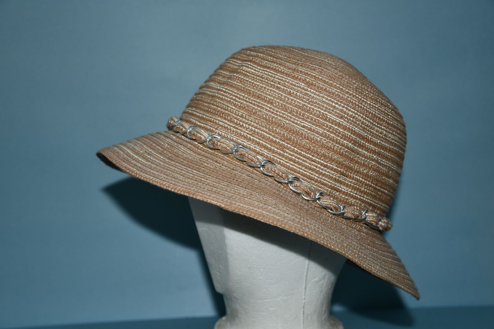 CUTE SUMMER SUN HAT ~ ADJUSTABLE ~ BRIM LENGTH 2" ~ DETAILED HEADBAND ~ SUMMER FUN ~ CLEAN!