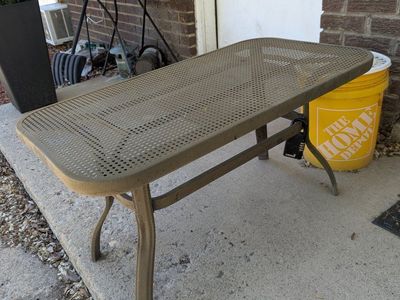 Small Metal Patio Table - 50 OBO