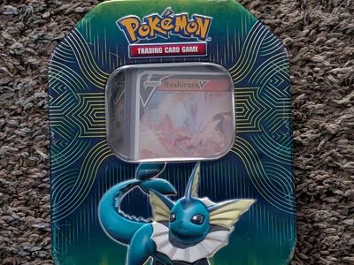 Pokémon Vaporeon Trading Card Game Tin & Collection of Assorted Pokémon Cards