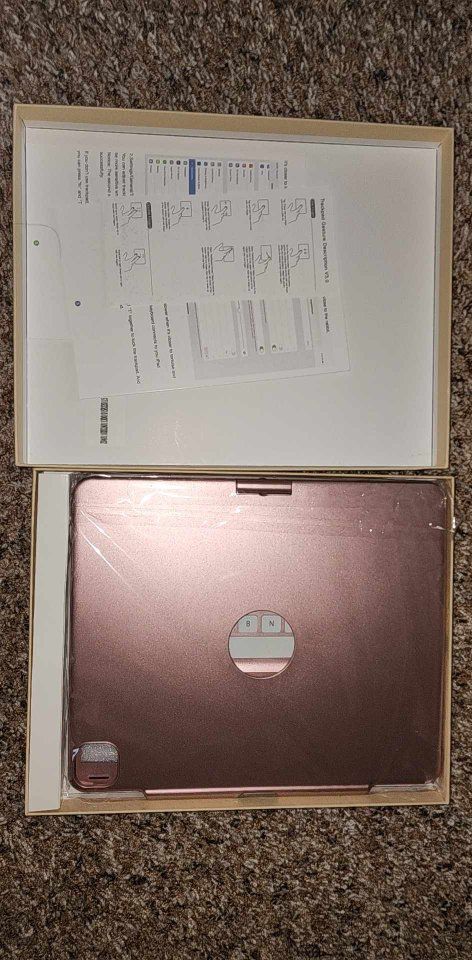 New Rose Gold Keyboard Case for iPad Pro 12.9 inch 6th Gen with Trackpad