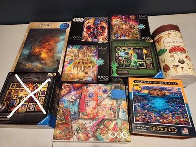 1000 piece puzzles $10ea