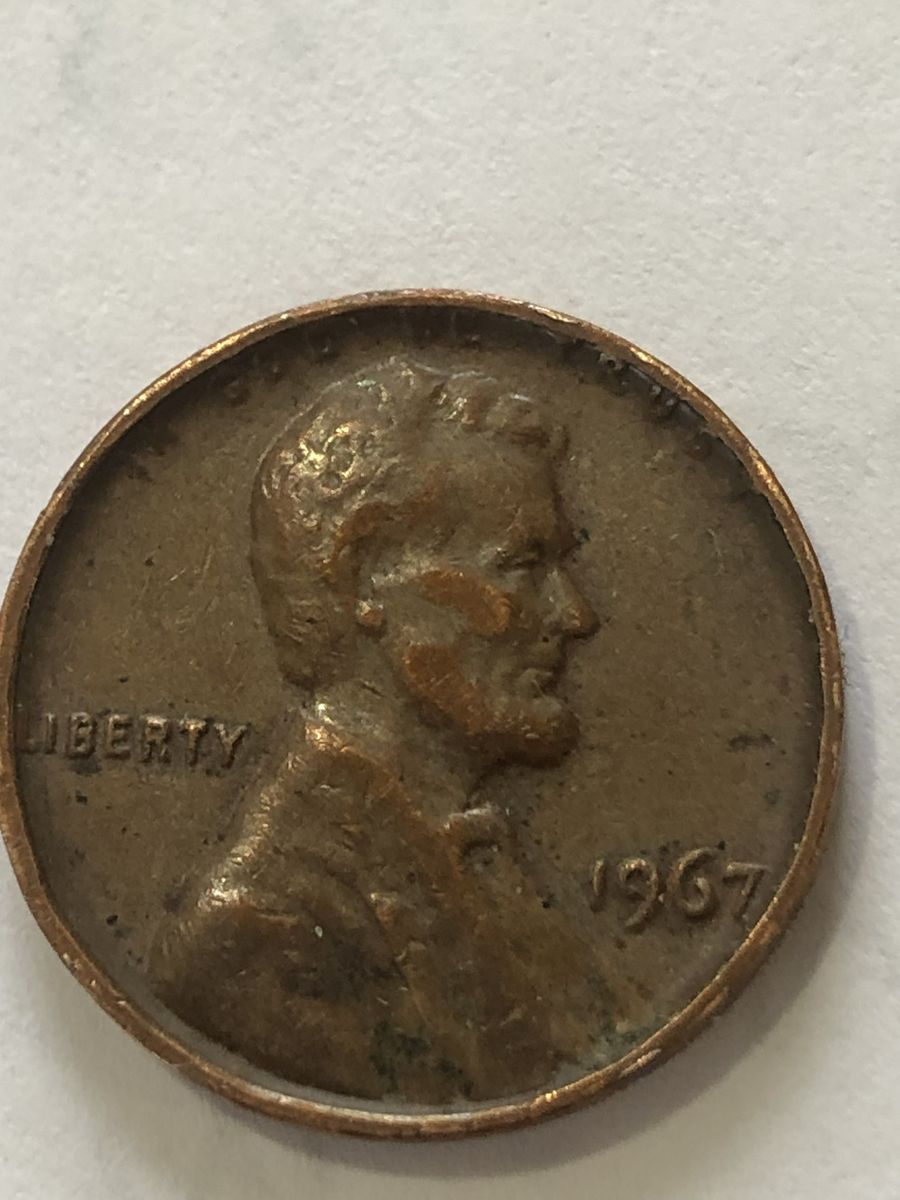 1967 Error Copper Cent