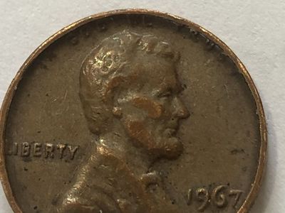 1967 Error Copper Cent