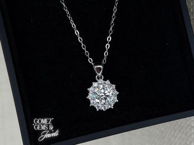 Sterling Silver Moissanite Necklace