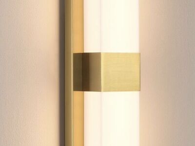Gold & White LED Wall Sconce