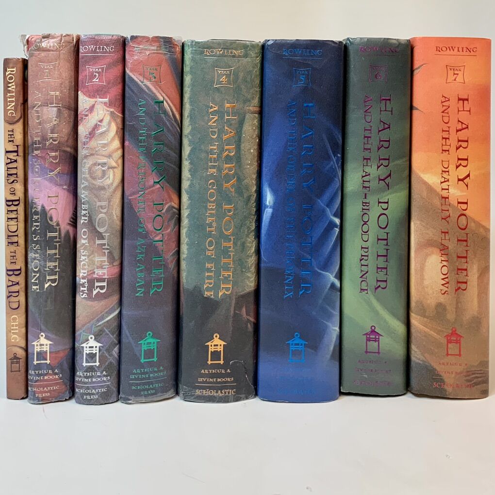 Hardcover Harry Potter Book Set w Beetle The Bard