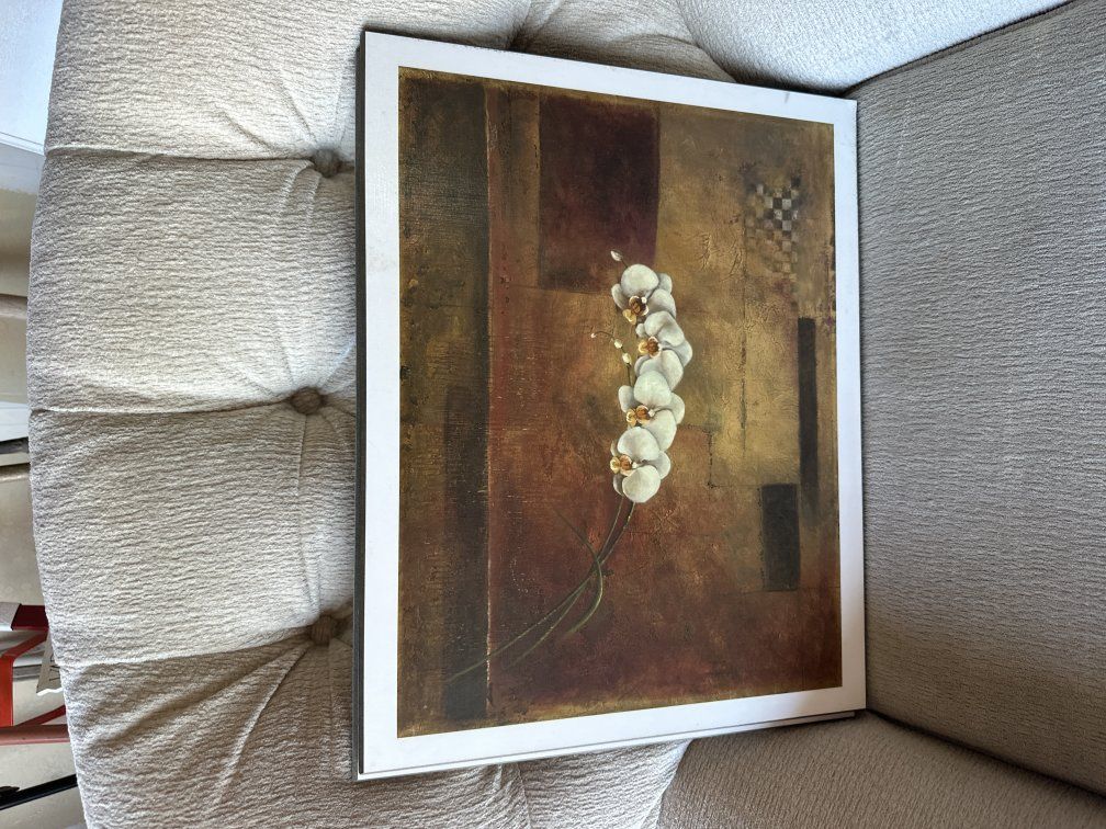 Set of 2 Framed Floral Wall Art Prints