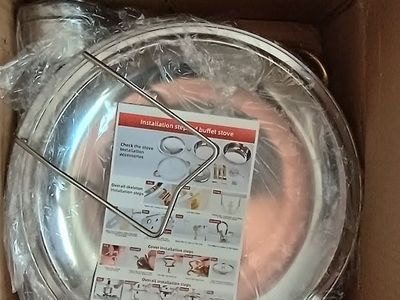 Chafing Dishes for Buffet, 5QT Round Chafing Dish Buffet Stainless Steel