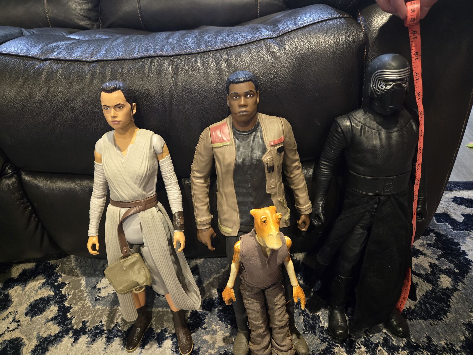 Finn, Rey, Kylo Ren 18"Action Figure Star Wars Force Awakens and Jar Jar Binks