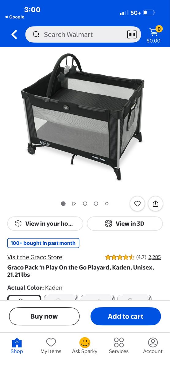 Graco Pack 'n Play On the Go Playard - Kaden Unisex