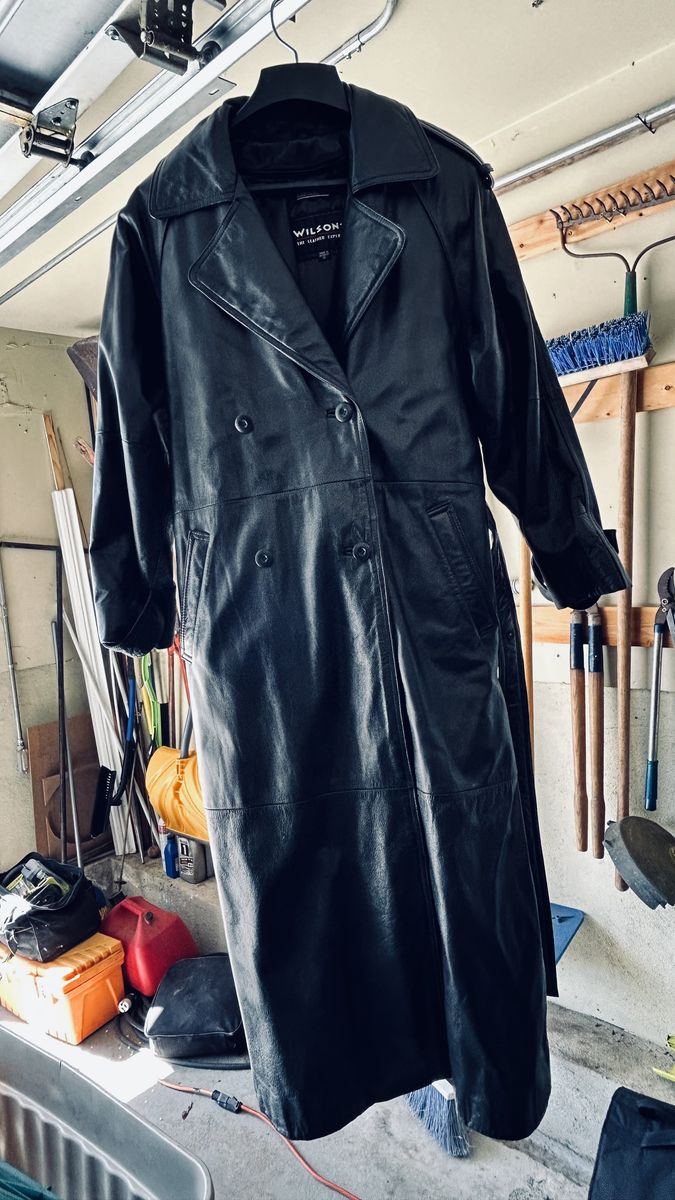 Women’s Long Leather Jacket