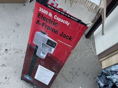 Husky 3500 lb. Electric A-Frame Jack for Cargo & Travel Trailers - New in Box