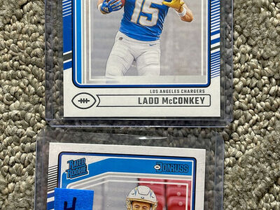 Los Angeles Chargers raw mint sports trading cards $4