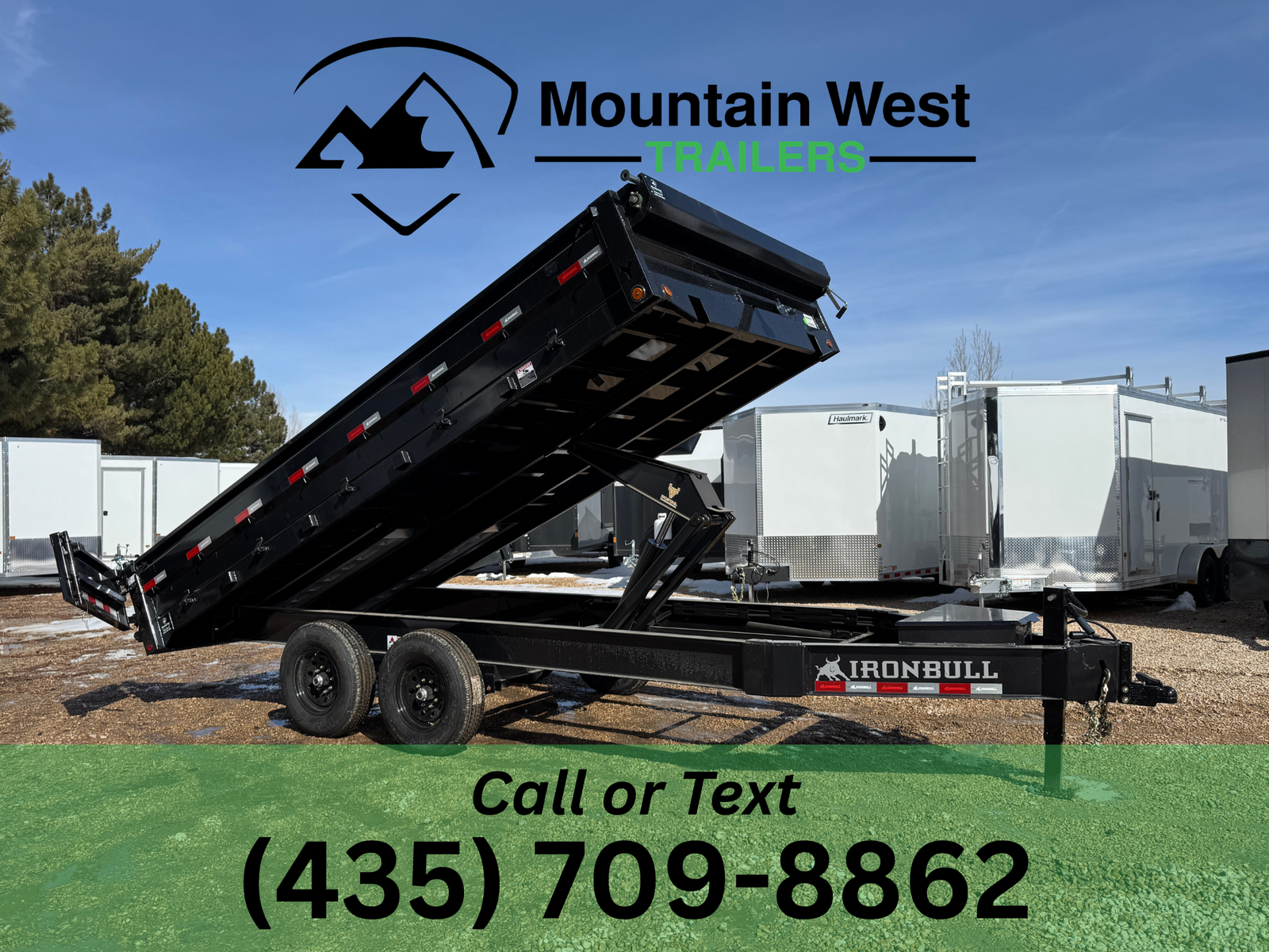 2026 Iron Bull 8X16-14.9K Deck Over Dump Trailer