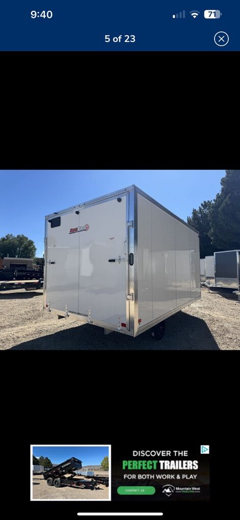 Snow Pro Aluminum enclosed 8.5 X 14