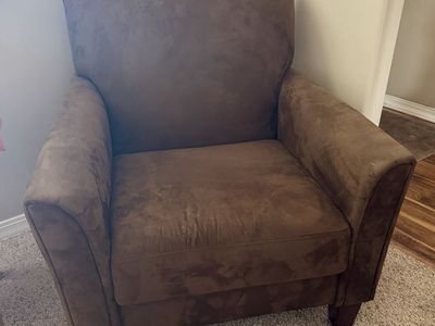 Brown Microfiber Chair