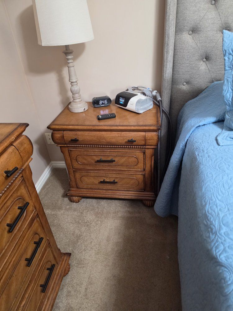 Rustic 5-Piece Wooden Bedroom Furniture Set - Dresser, Mirror, Chest, 2 Nightstands