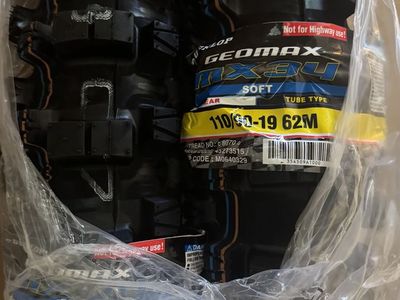 Geomax MX34 Rear Dirt Bike Tires 110/90-19"