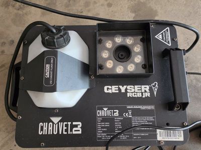 Chauvet Geyser RGB JR Fog Machine with FC-T Timer Remote Control - Used