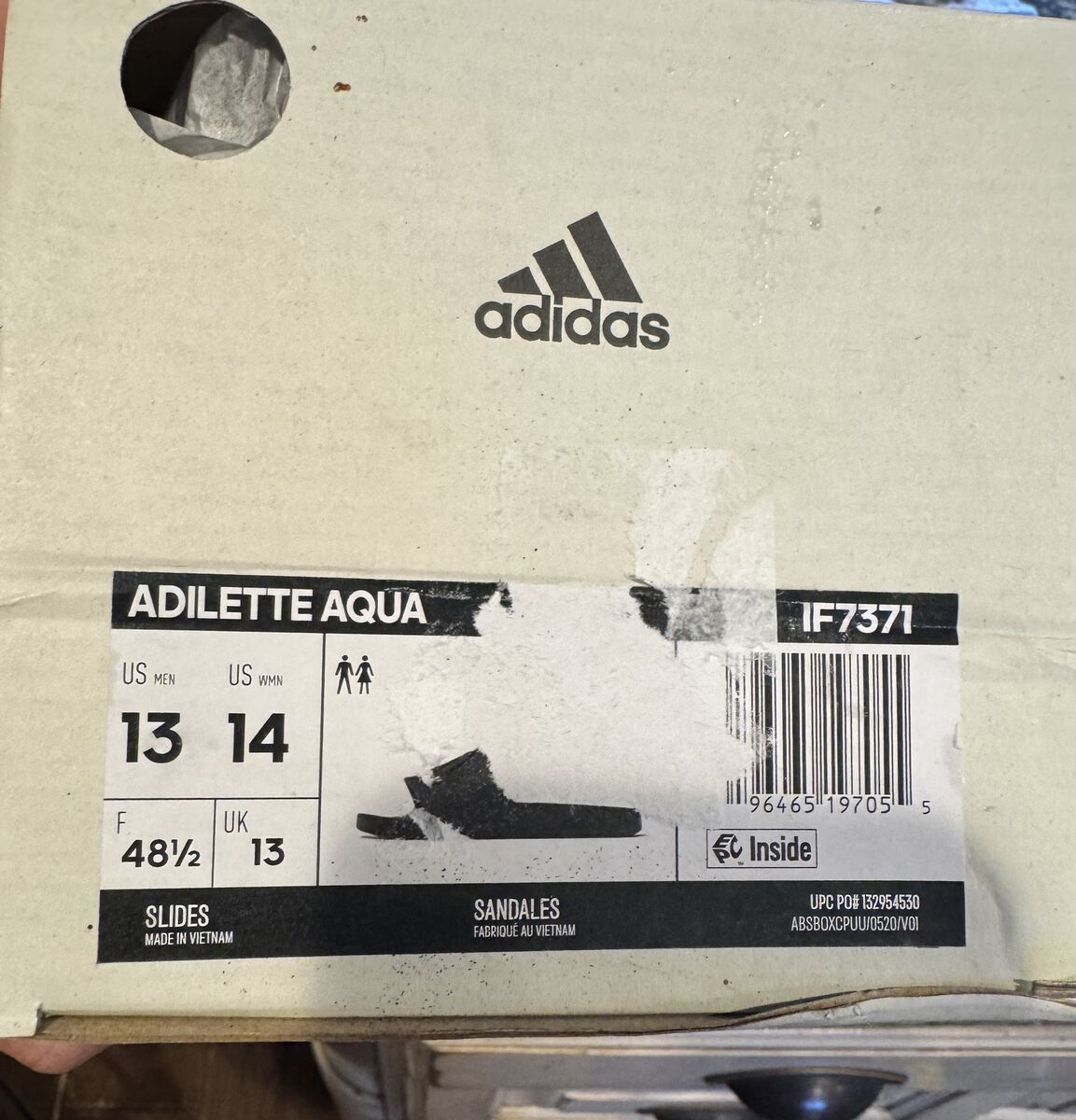 Adidas's Adilette Aqua Slide Sandals