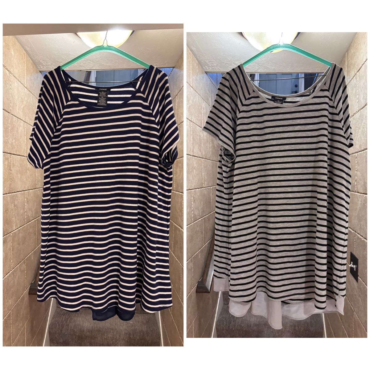 Women’s XXL tunic length shirts $5 each